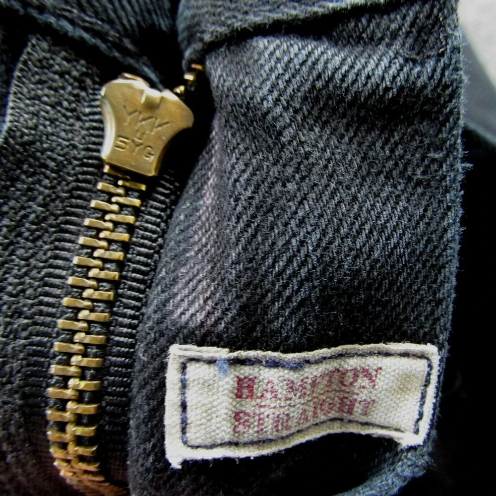 Polo Ralph Lauren Jeans Mens 46Bx30 Black Hampton‎ Straight Denim Classic Casual